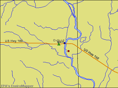 Oxford, Kansas environmental map by EPA