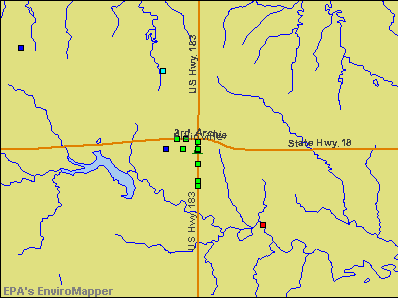 Plainville, Kansas environmental map by EPA