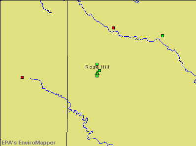 Rose Hill, Kansas environmental map by EPA
