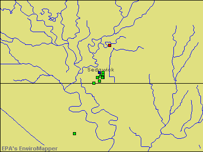 Sedgwick, Kansas environmental map by EPA