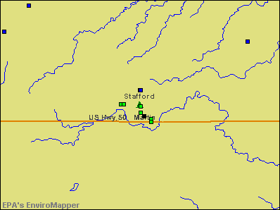 Stafford, Kansas environmental map by EPA