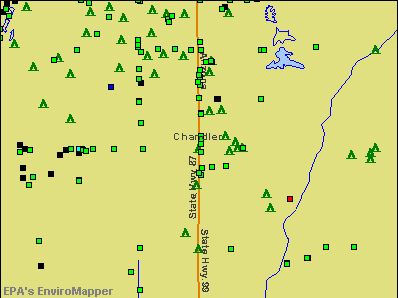 Chandler, Arizona environmental map by EPA