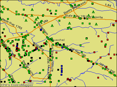 Buechel, Kentucky environmental map by EPA