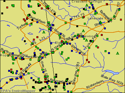 Elsmere, Kentucky environmental map by EPA