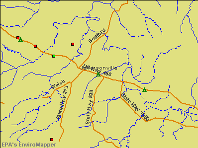 Jeffersonville, Kentucky environmental map by EPA