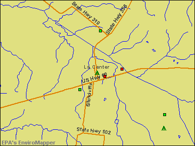 La Center, Kentucky environmental map by EPA