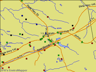 La Grange, Kentucky environmental map by EPA