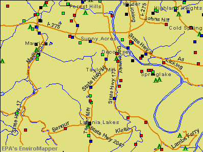 Taylor Mill, Kentucky environmental map by EPA