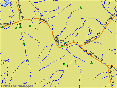 Globe, Arizona environmental map by EPA