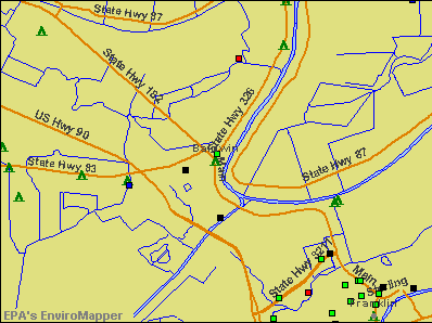 Baldwin, Louisiana environmental map by EPA