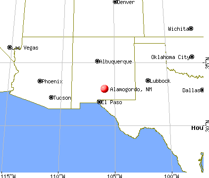 Alamogordo, New Mexico map