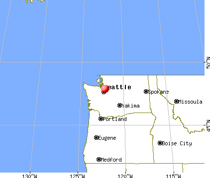 Seattle Hill-Silver Firs, Washington map