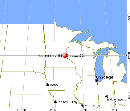 Maplewood, Minnesota map
