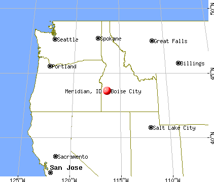 Meridian, Idaho map