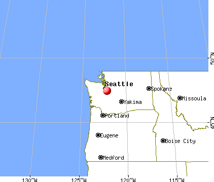 Cascade-Fairwood, Washington map