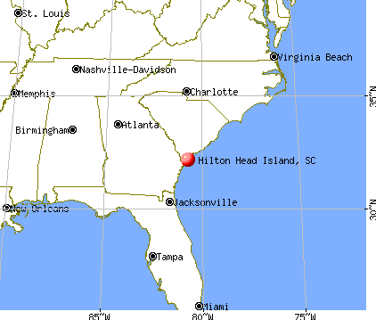 Hilton Head Island, South Carolina map