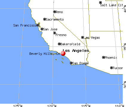 Beverly Hills, California map