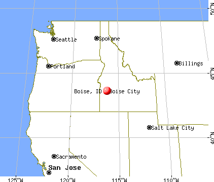 Boise, Idaho map