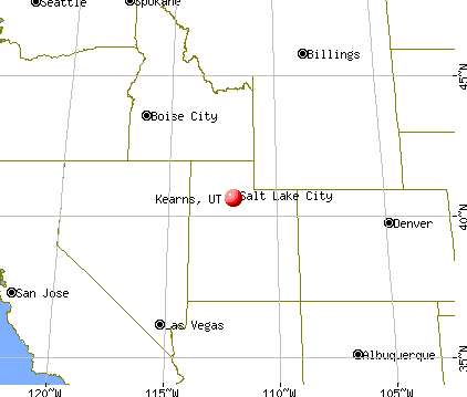 Kearns, Utah map