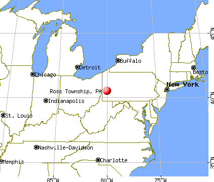 Ross Township, Pennsylvania map