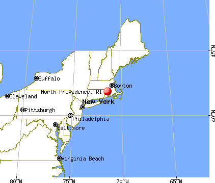 North Providence, Rhode Island map