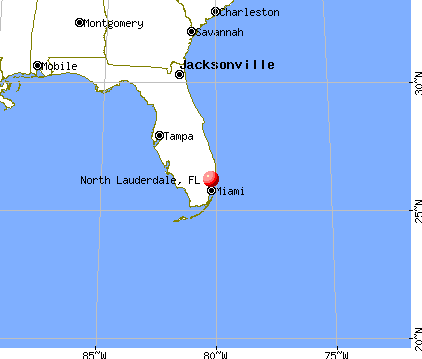 North Lauderdale, Florida map