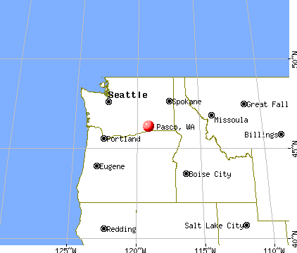 Pasco, Washington map