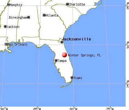 Winter Springs, Florida map