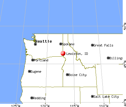 Lewiston, Idaho map
