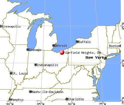 Garfield Heights, Ohio map