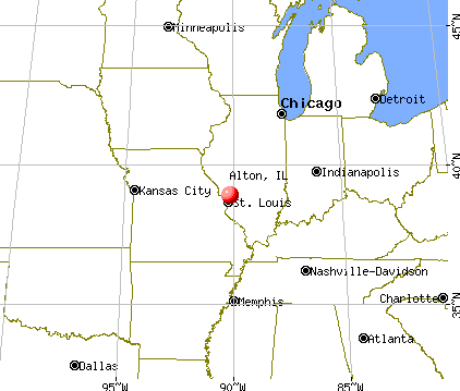 Alton, Illinois map