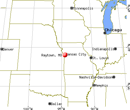 Raytown, Missouri map
