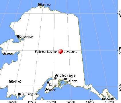 Fairbanks, Alaska map