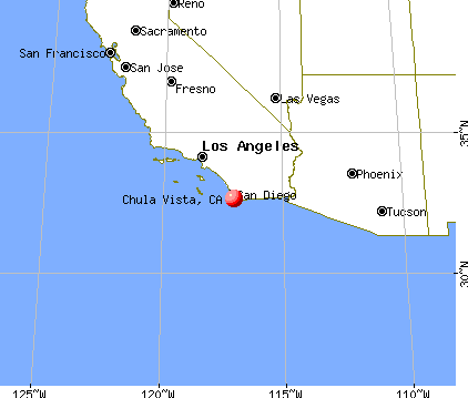Chula Vista, California map