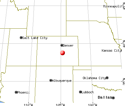 Security-Widefield, Colorado map