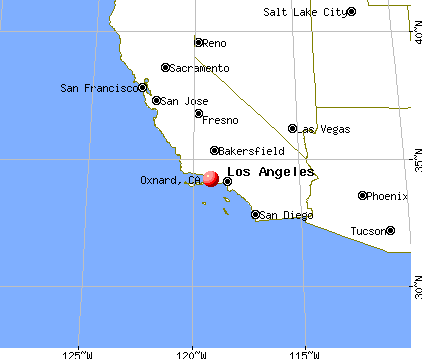 Oxnard, California map