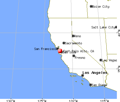 East Palo Alto, California map