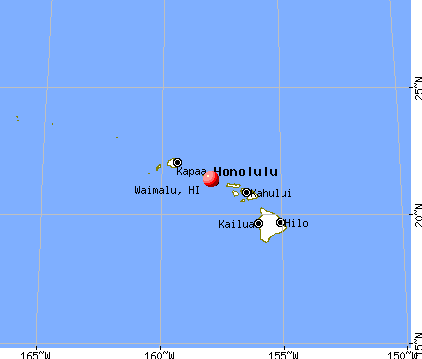 Waimalu, Hawaii map