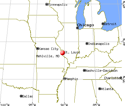 Mehlville, Missouri map