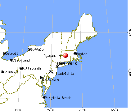 Agawam, Massachusetts map