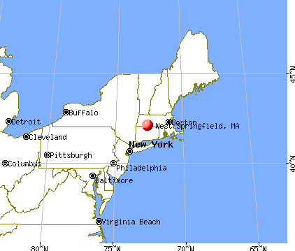 West Springfield, Massachusetts map
