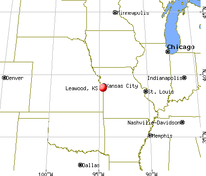 Leawood, Kansas map