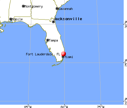 Fort Lauderdale, Florida map