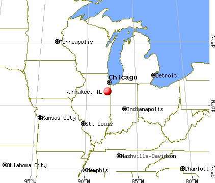 Kankakee, Illinois map
