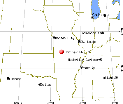Springfield, Missouri map