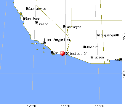 Calexico, California map