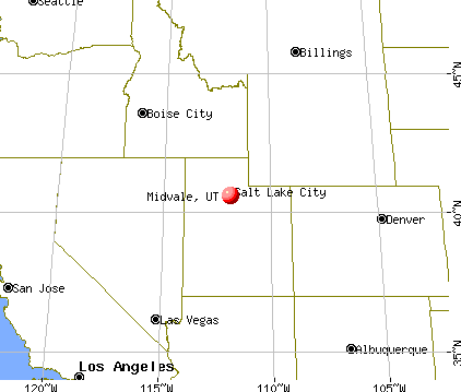 Midvale, Utah map