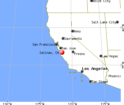 Salinas, California map