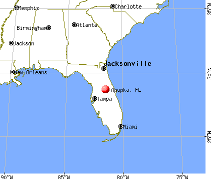 Apopka, Florida map