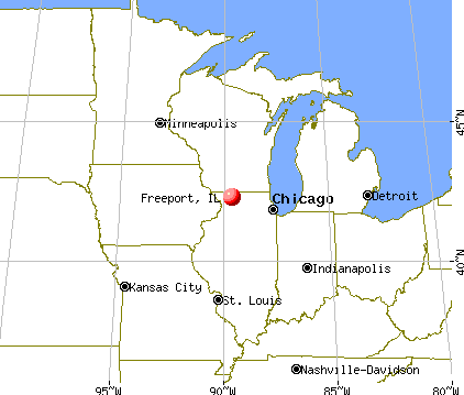 Freeport, Illinois map
